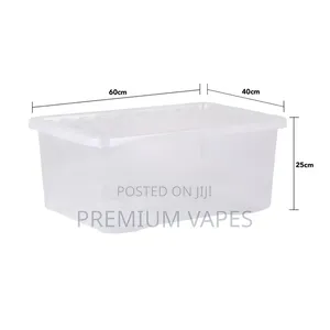 Wham 45l Crystal Clear Plastic Box and Lid
