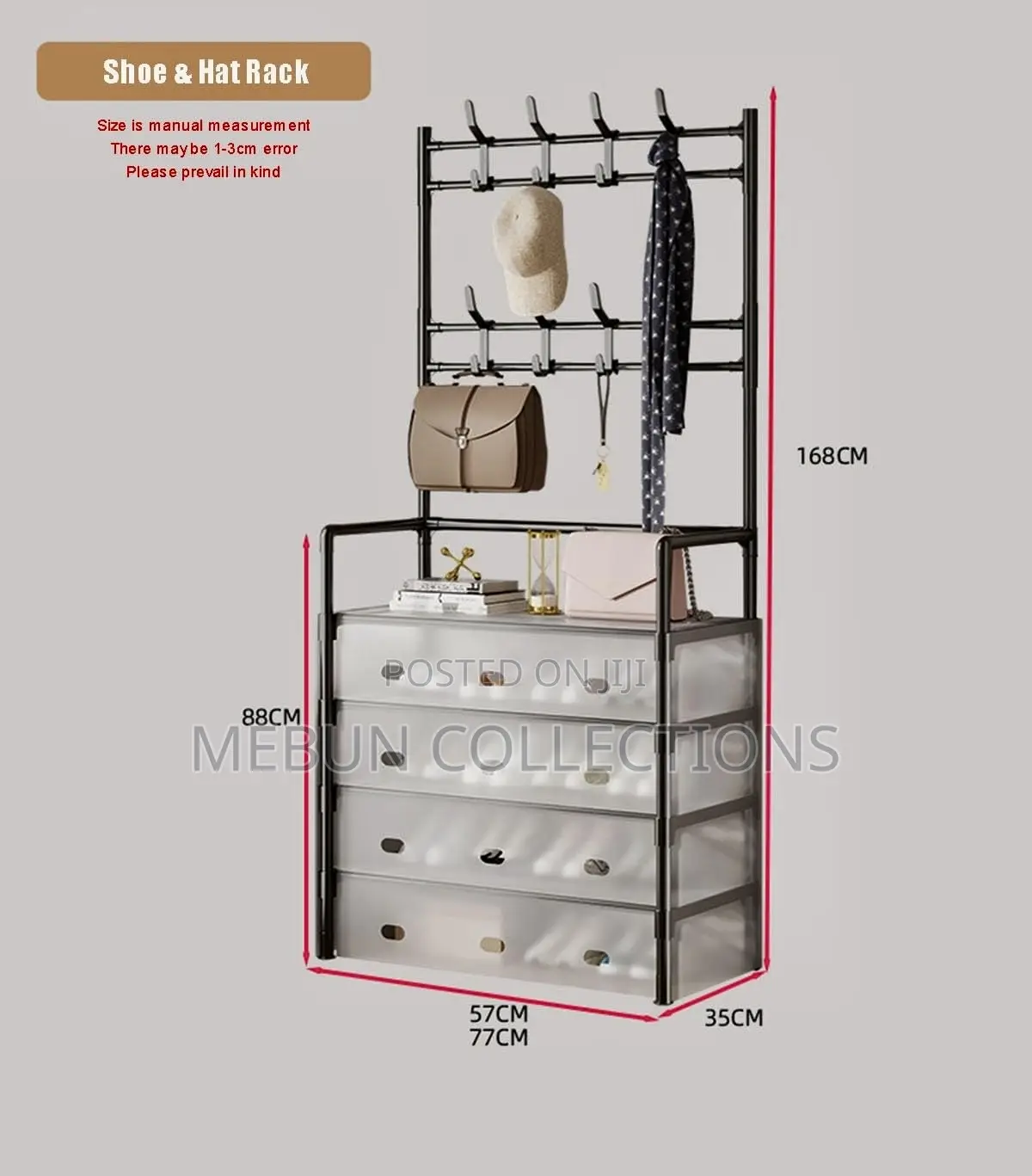 5layer Dustprof Hat And Shoe Rack