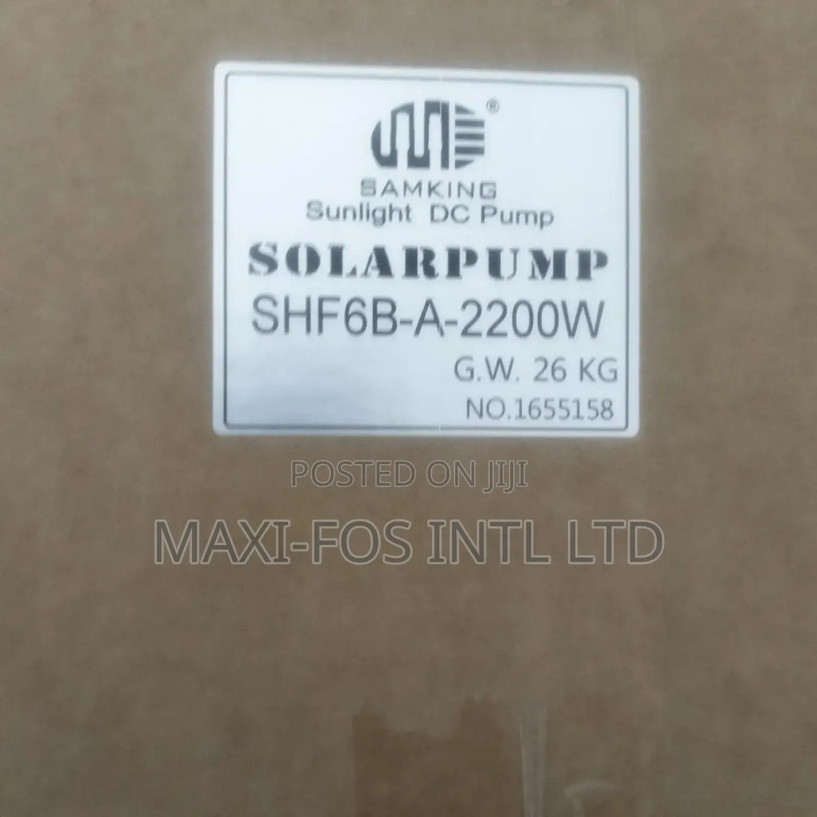 Samkin Irrigation Surface Solar Pump 4x4