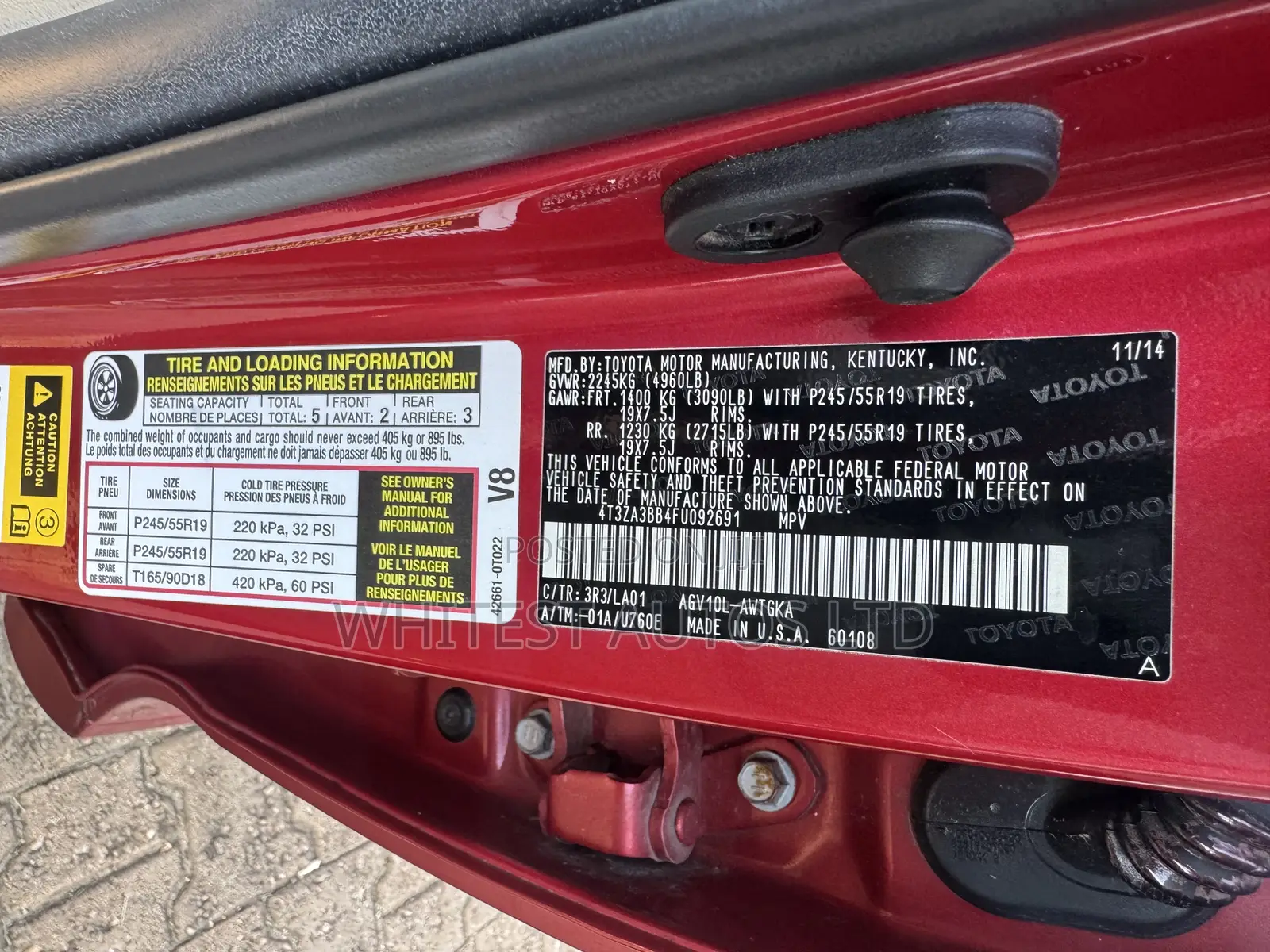Lexus RX 350 2015 Red