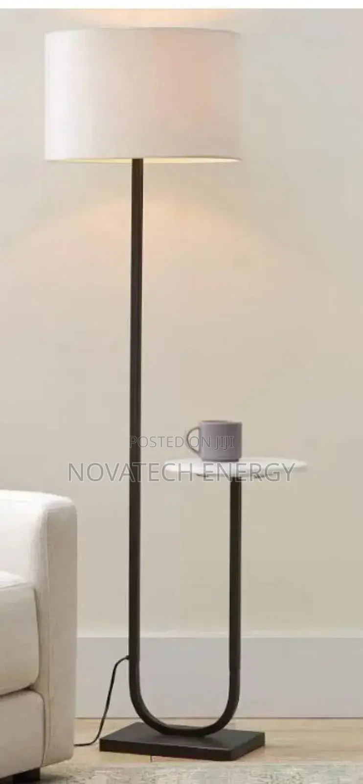 Classic Standing Lamp With Stool