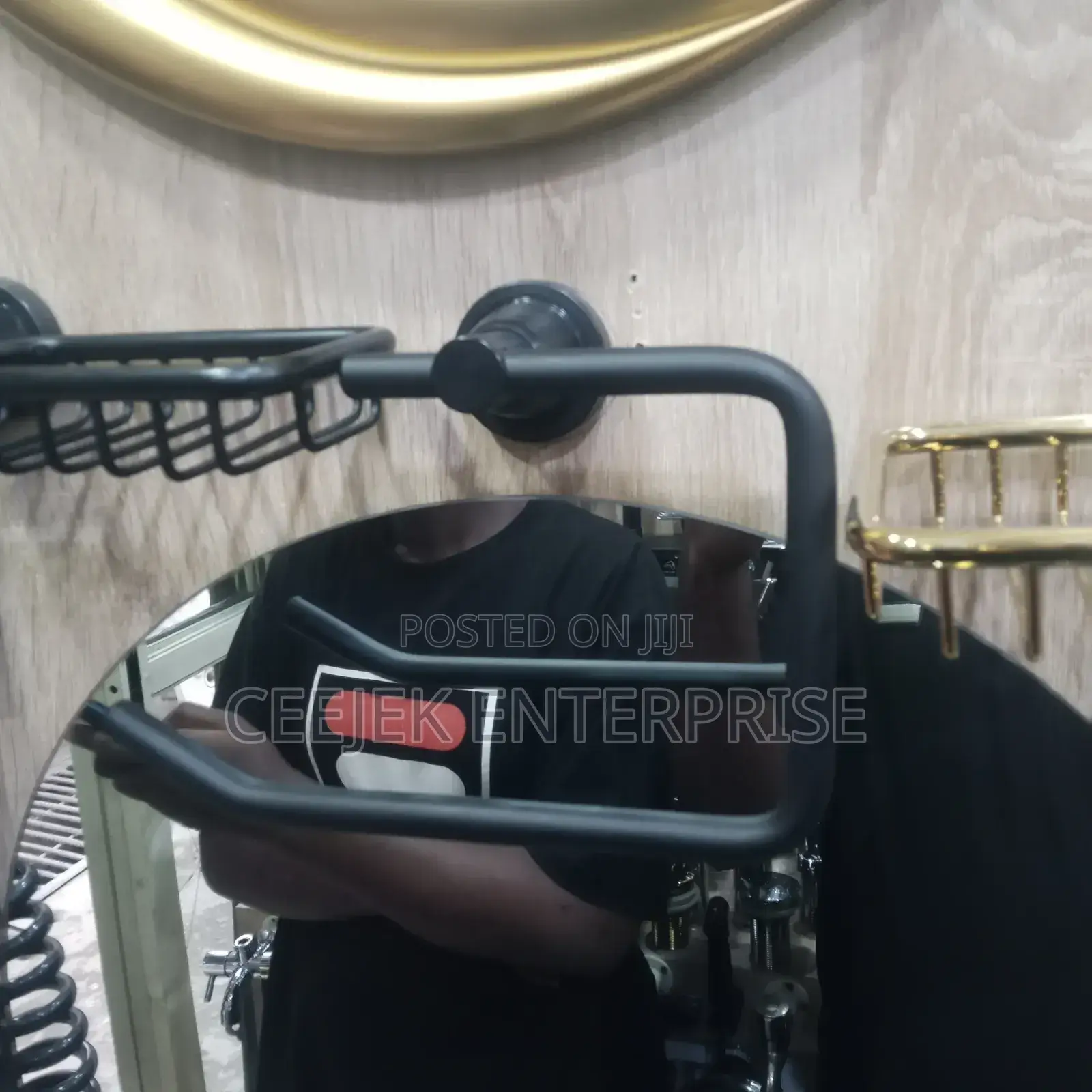 Black Wall Hung Tissue Holder