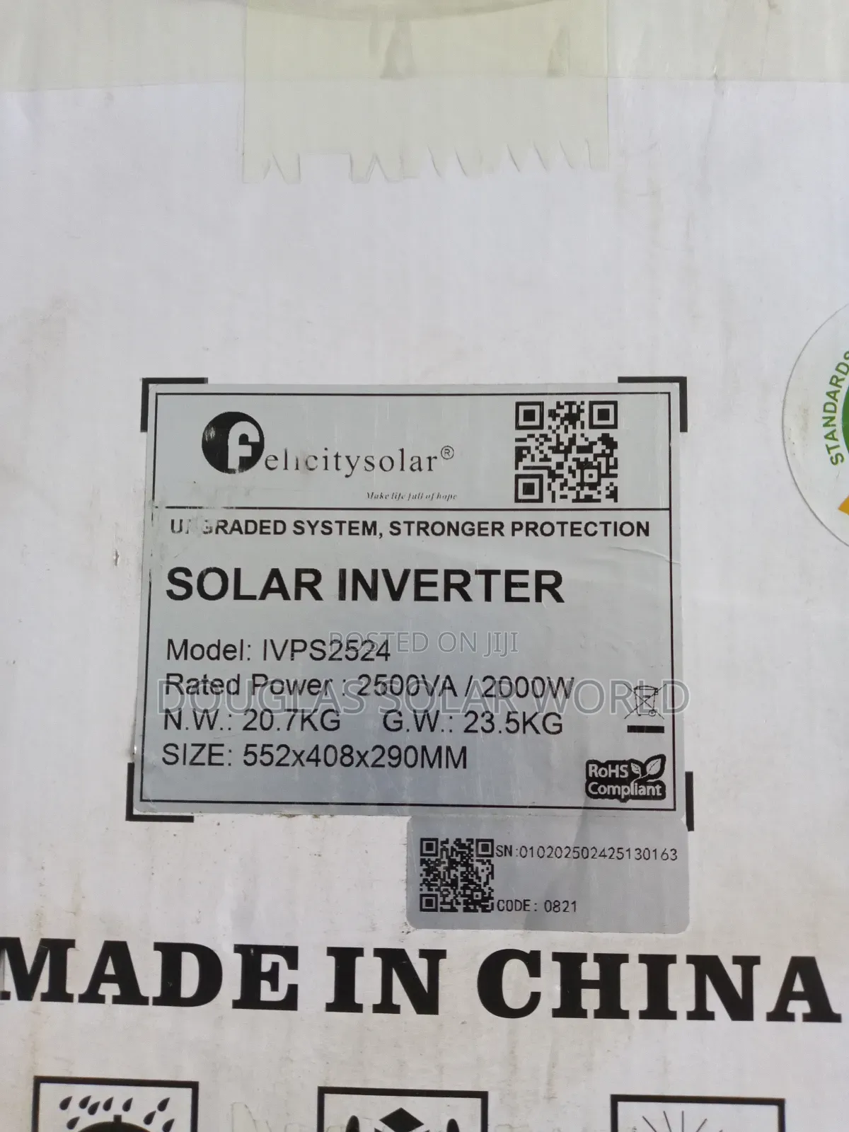 Felicity Inverter Ivps 2.5kva 24v