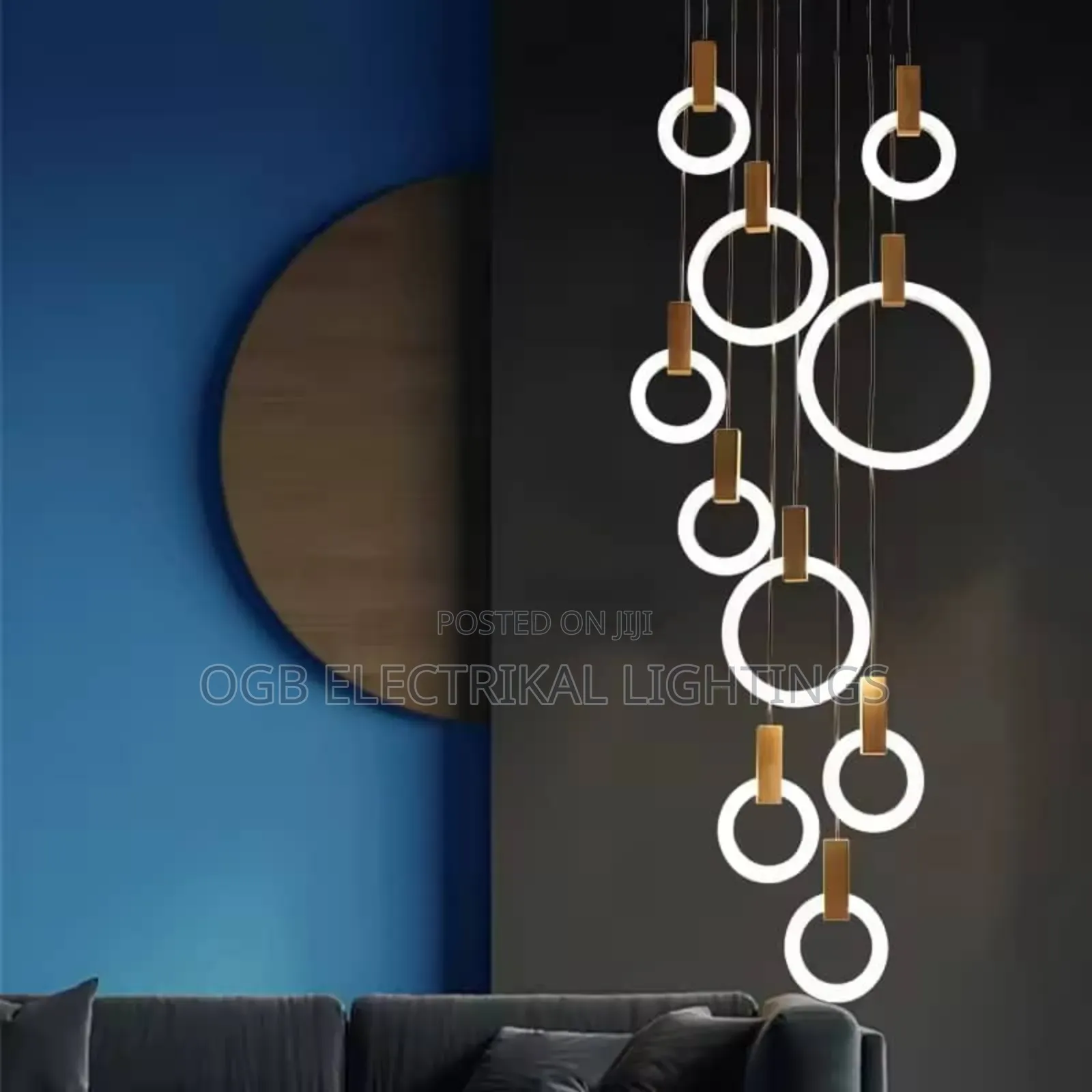 Led Staircase Chandelier