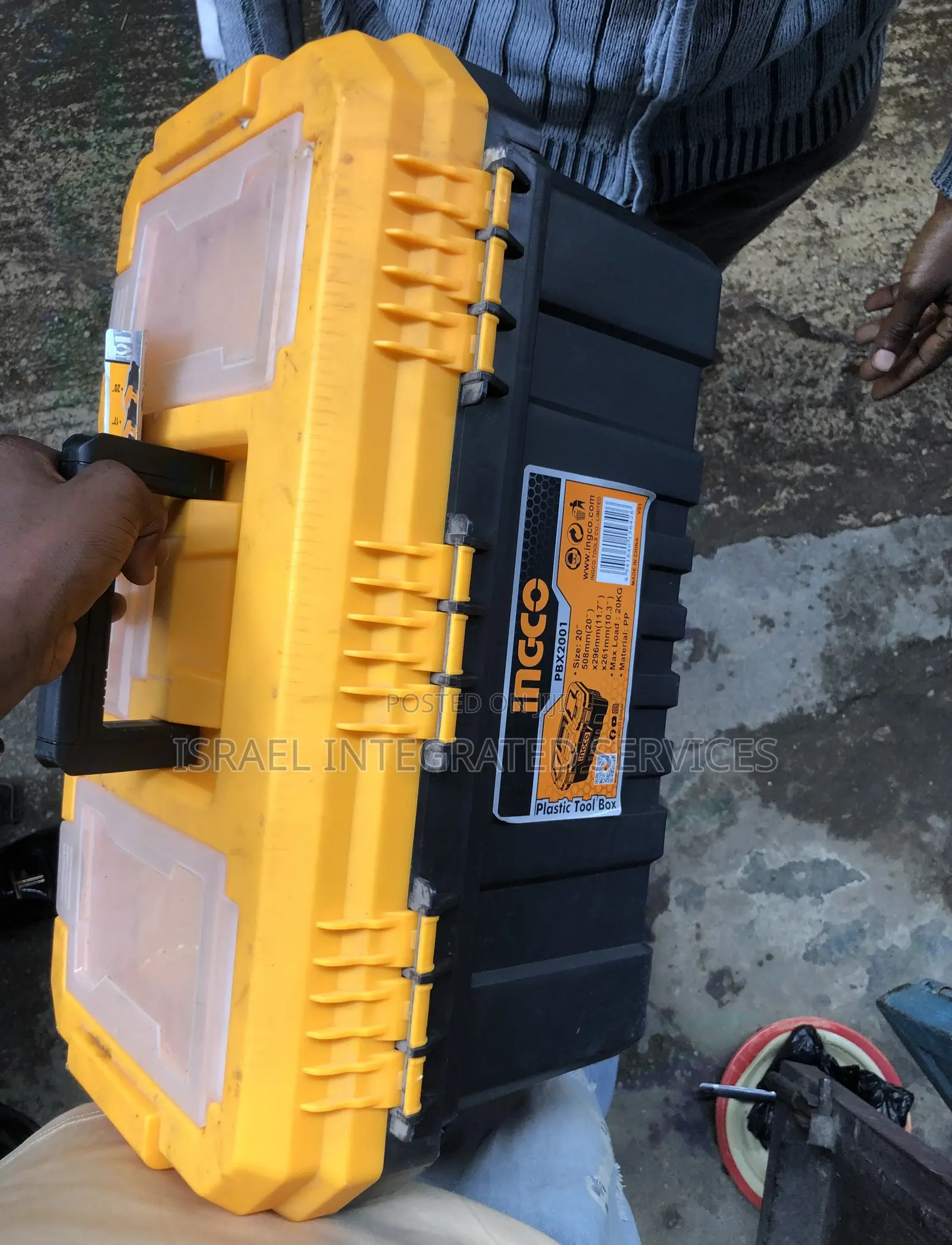 Plastic Empty Tools Box Ingco 20” Available Different Sizes