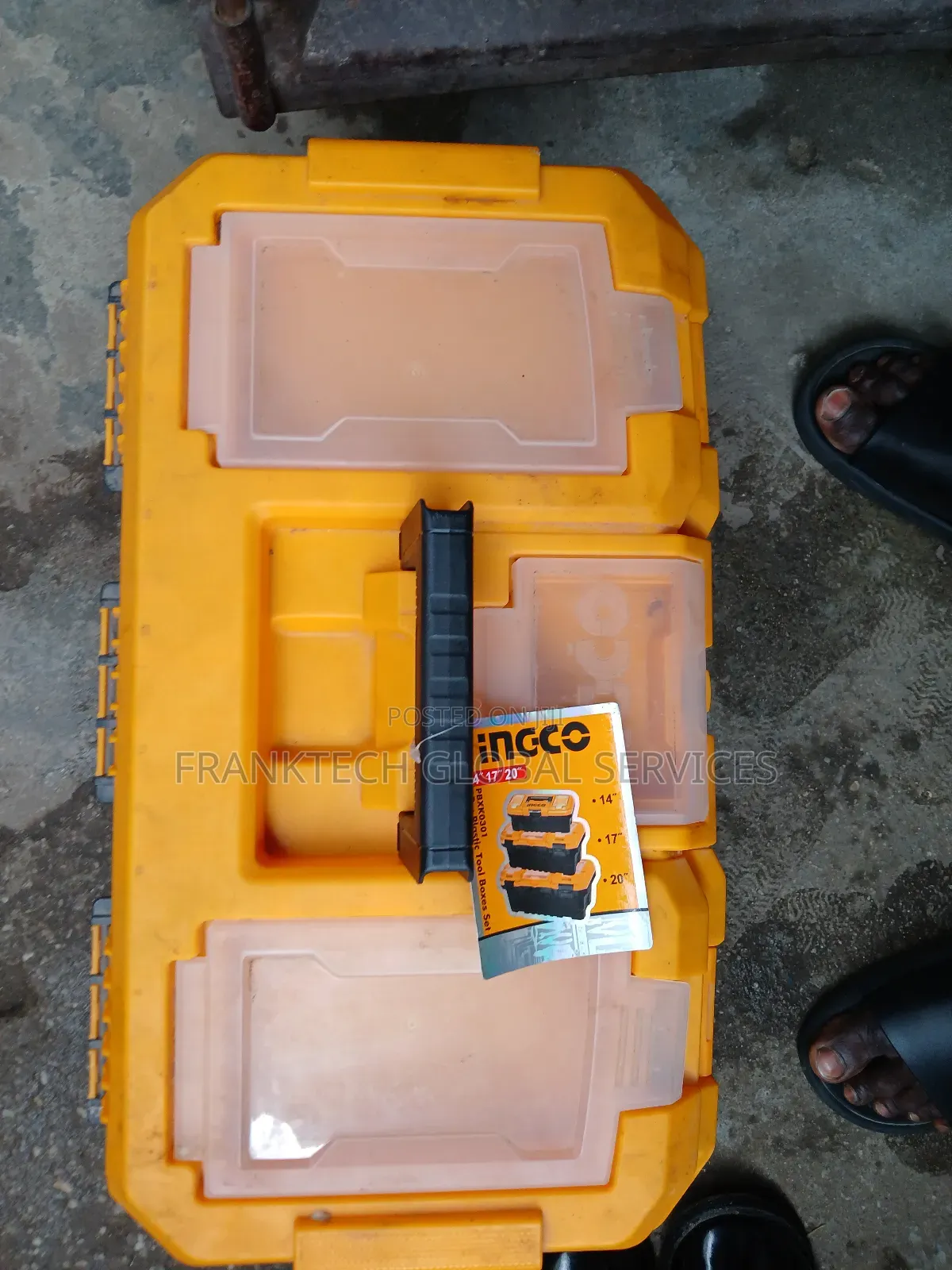Ingco Plastic Empty Tools Box 24"