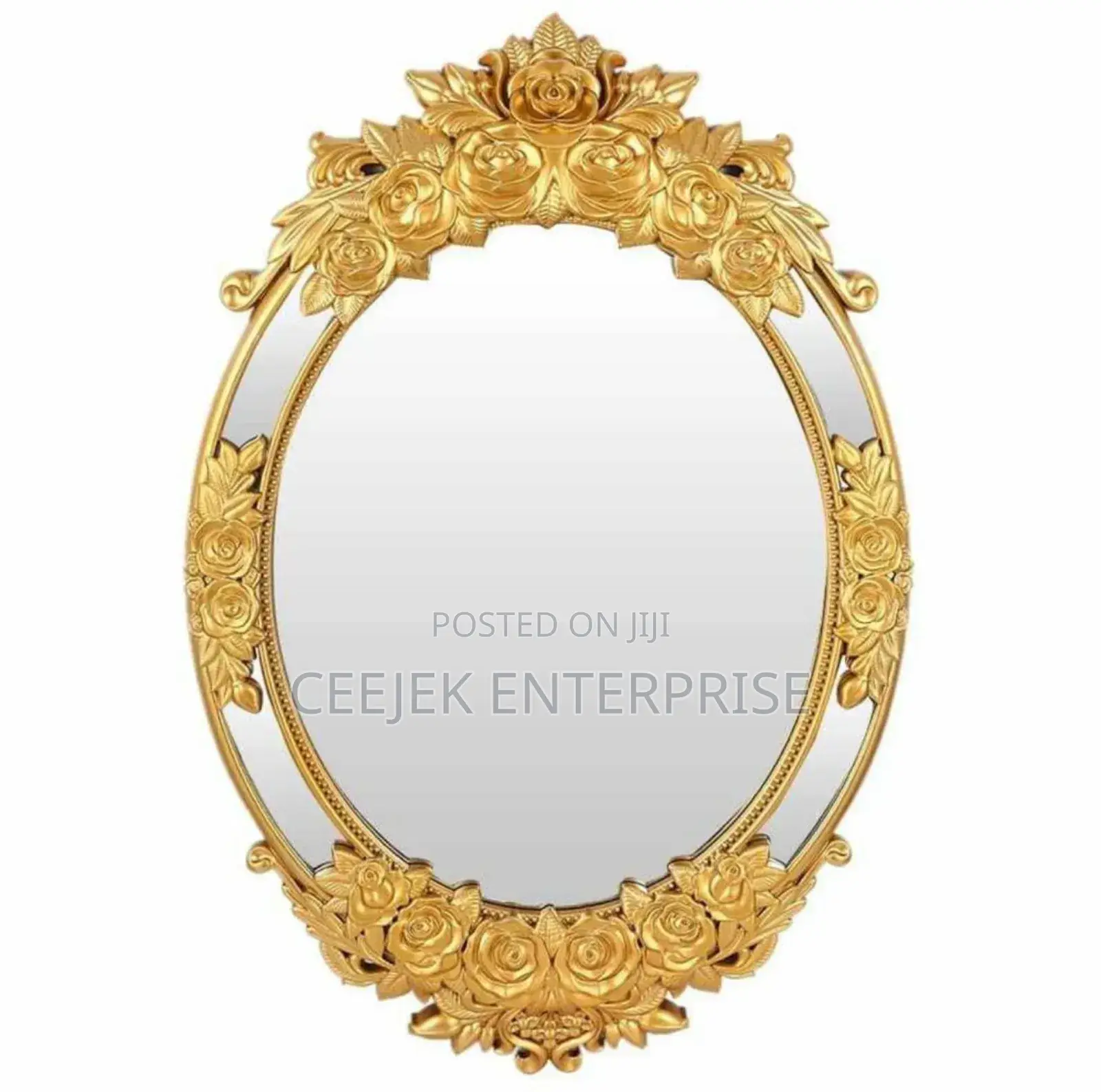 Flower Gold Design Mirror