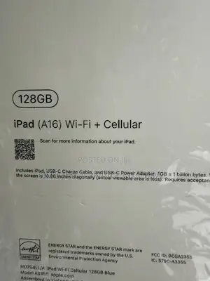 New Apple iPad (2025) 128 GB Blue