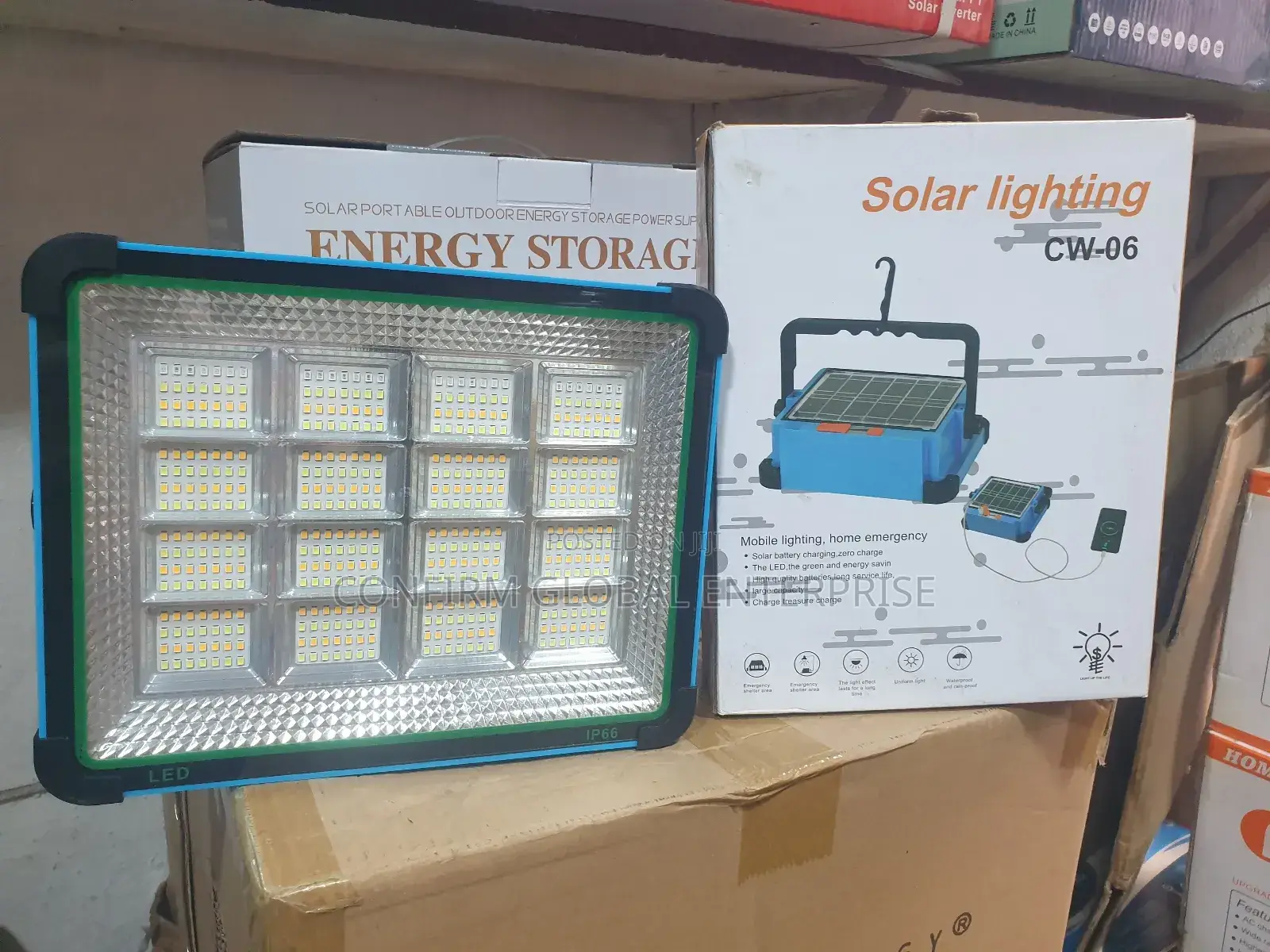 Original Solar Rechargeable Light Cw-06 With Usb Input