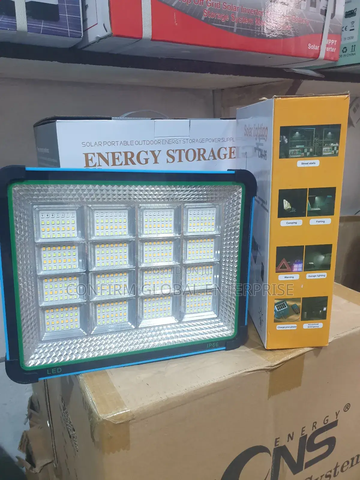 Original Solar Rechargeable Light Cw-06 With Usb Input