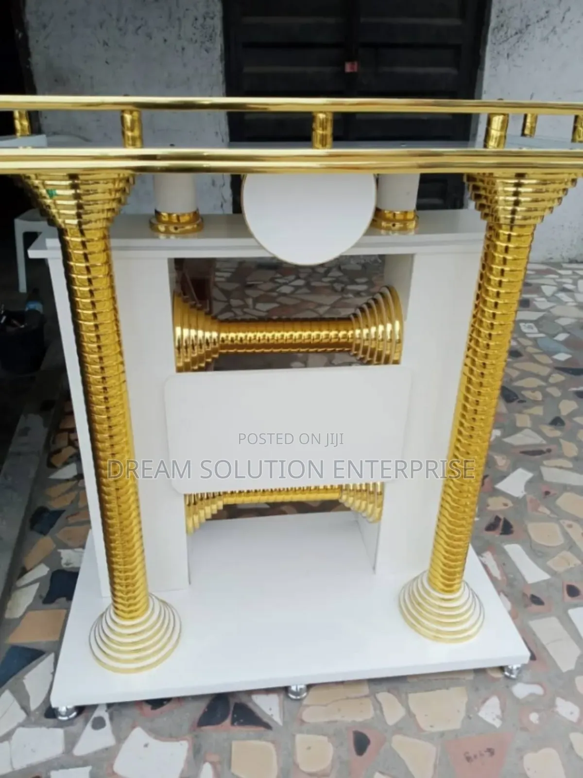 White and Gold Pulpit