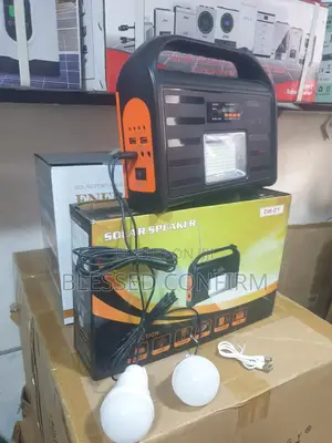Powerful Solar Speaker With 2dc Bulbs