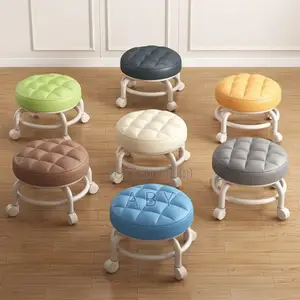 Mini Waterproof Durable Cushion Stool With Wheels