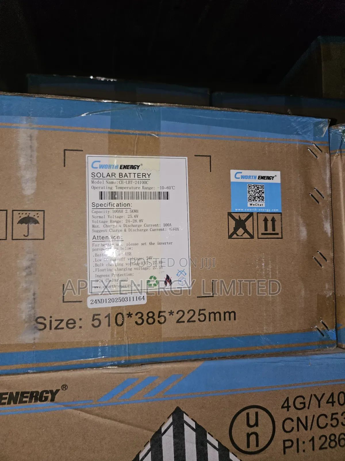 Cworth Energy 2.5kwh Battery 24v