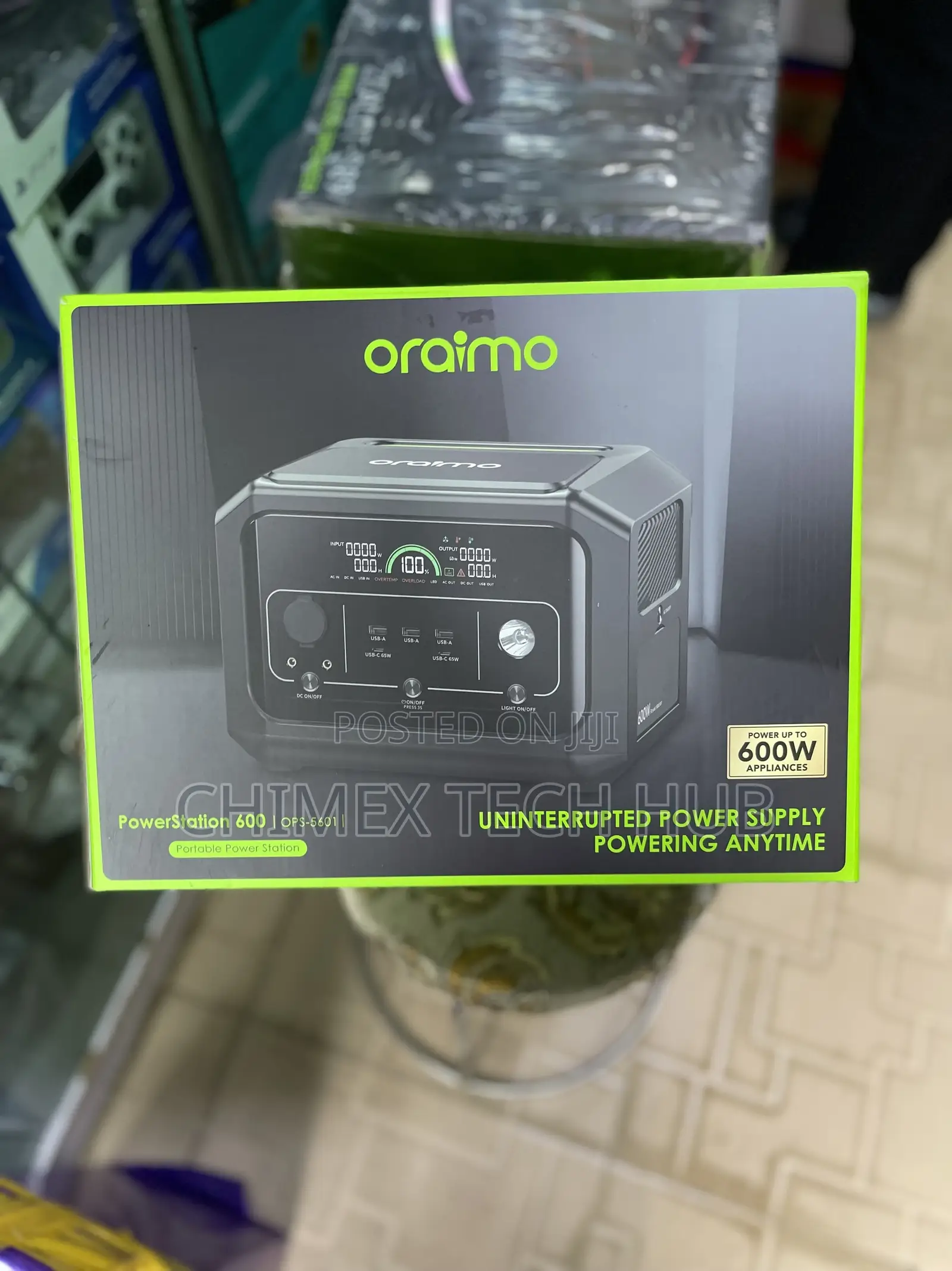 Oraimo Powerstation 600 | Ops-5601 | Portable Power Station