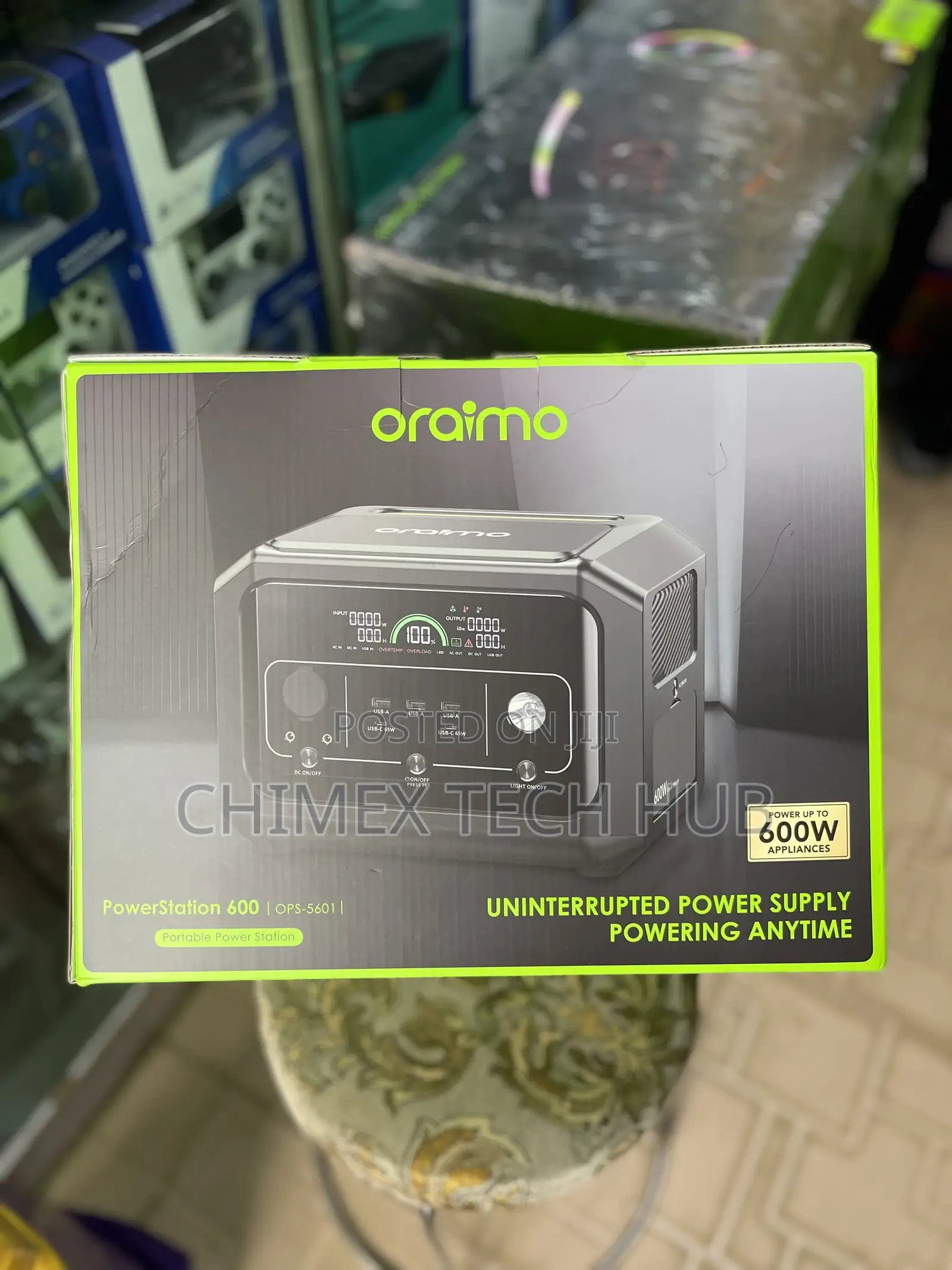 Oraimo Powerstation 600 | Ops-5601 | Portable Power Station