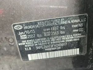 Hyundai Sonata Sport 4dr Sedan (2.4L 4cyl 6A) 2015 Gray