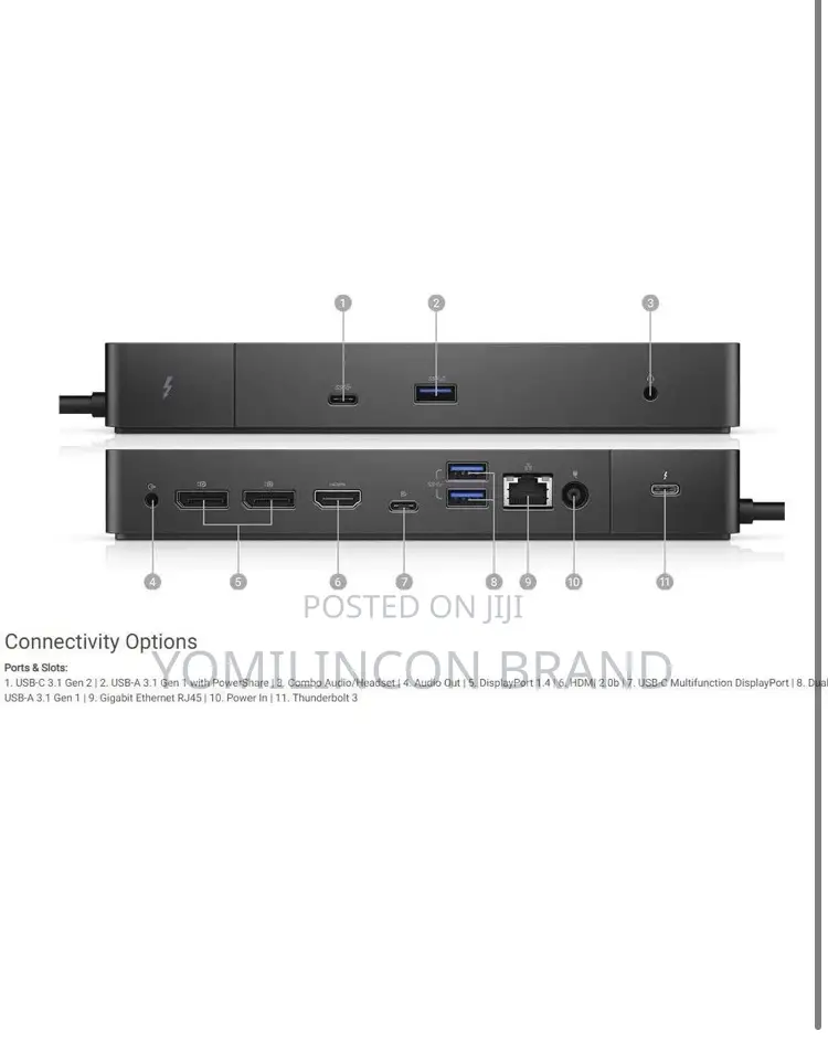 Dell Thunderbolt Docking Station With 180w Ac