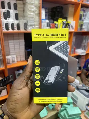 Type-C to Hdmi 8 in 1 Lan + Type-C+ Sd Card+Usb3.0*2+Hdmi+V