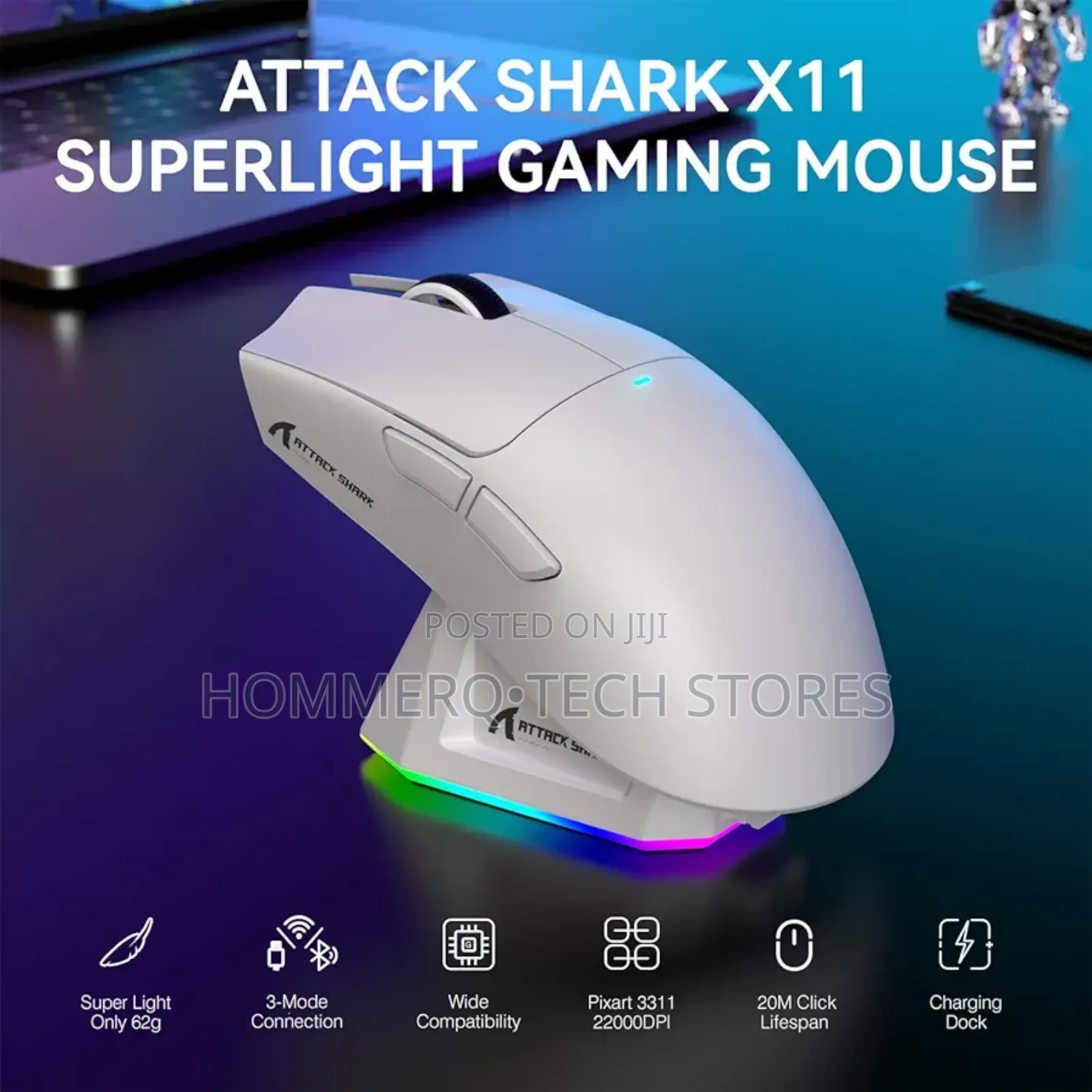Attack Shark X11 Lightweight Wireless Gaming Mouse
