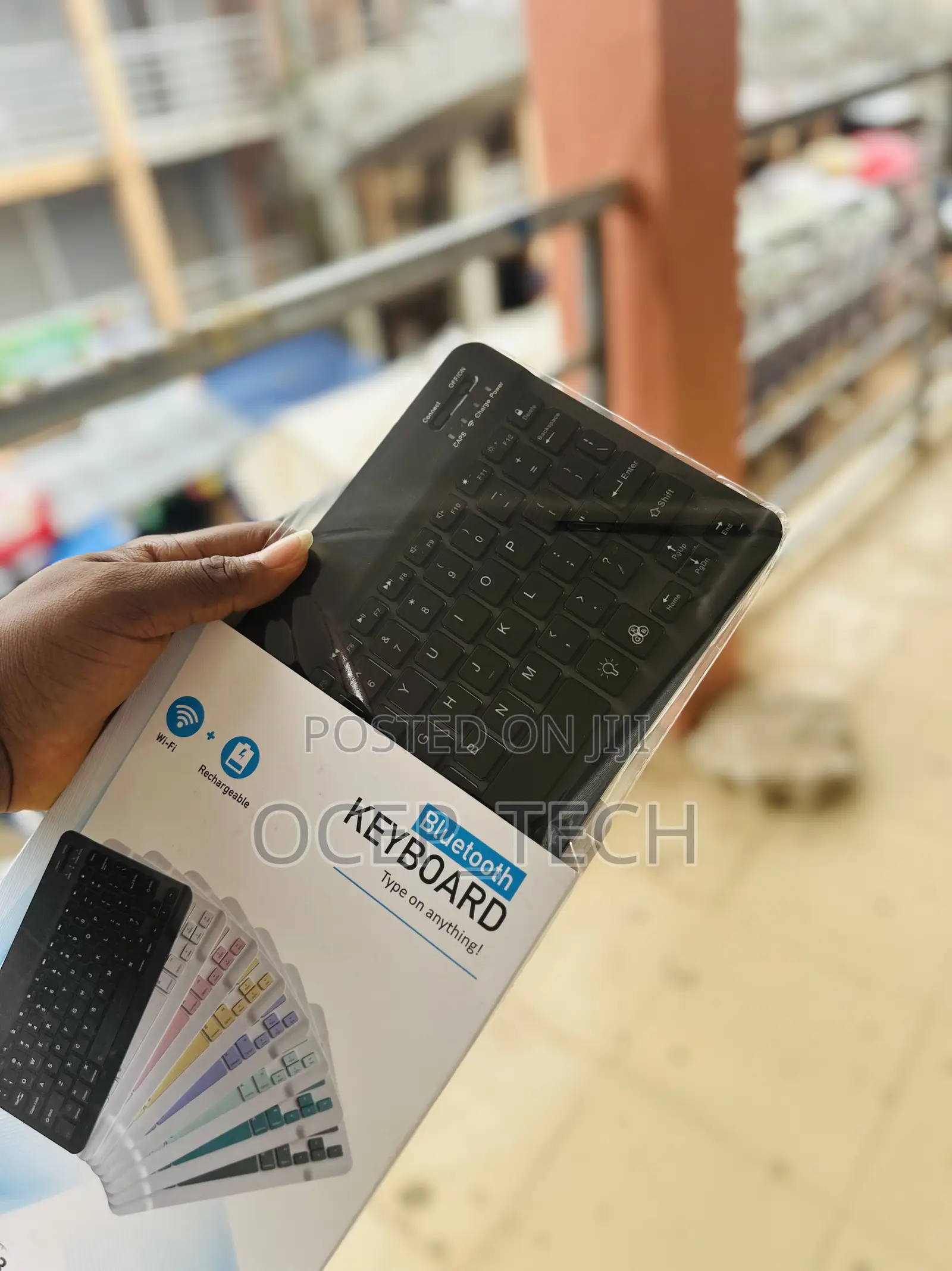 Rechargeable Wireless Keyboard With RGB Light