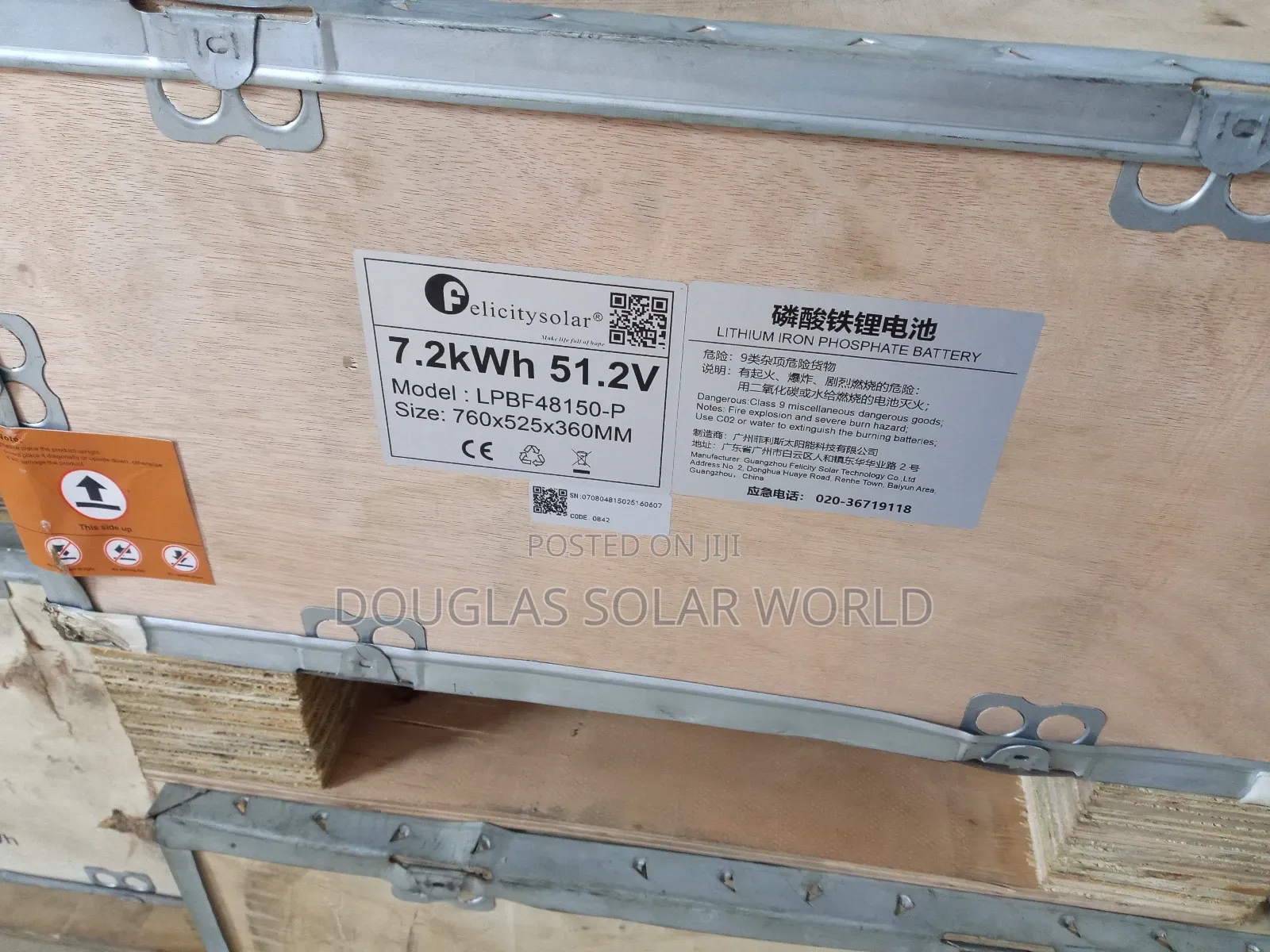 Felicity Solar Lithium Batterys 7.2 KWH
