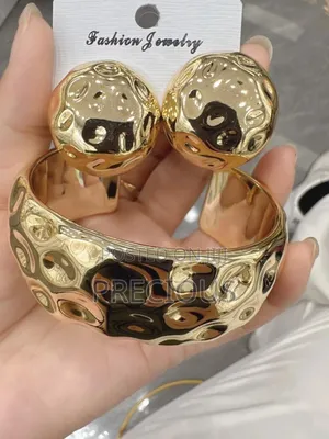 Photo - Stainless Steel Bangle and Earrings