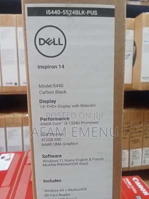 New Laptop Dell Inspiron 14 8GB Intel Core i5 SSD 512GB