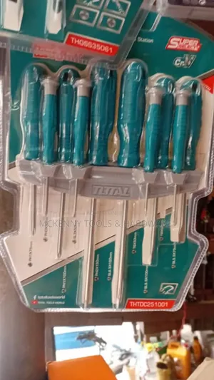 Total 10 Pcs Screwdriver Set, Model Thtdc251001.