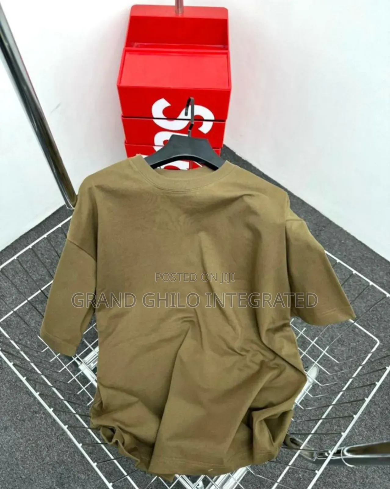 Oversized Plain Round Neck Shirt Blank