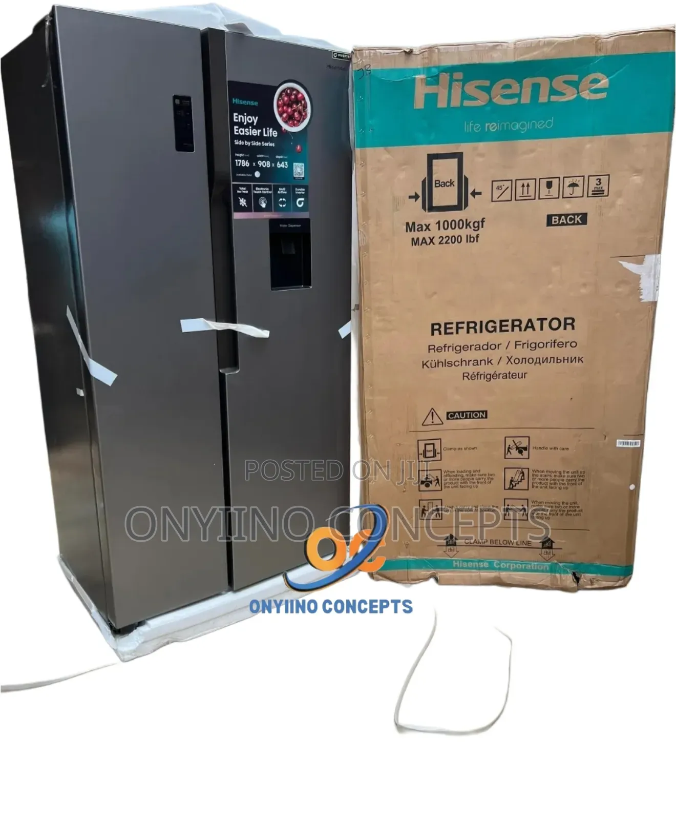 Hisense Inverter Side by Side
 Refrigerator