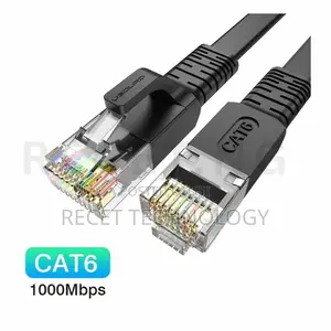 Lan Cat6 Flat Ethernet Cable 250mhz 1000mbps
