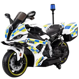 Police Electric Powerbike for Kids Age 4-15 With Charger