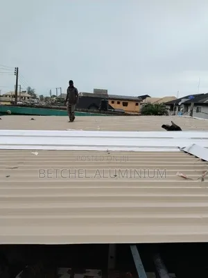 Aluminum Roofing Sheets on Iron Work
