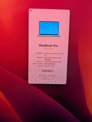 Laptop Apple MacBook Pro 2019 16GB Intel Core i9 SSD 1T
