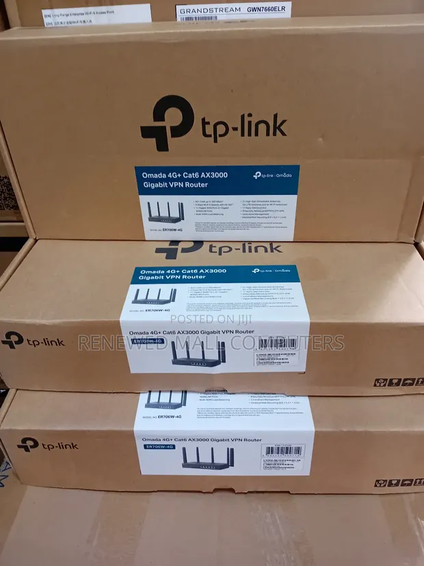 Tp-Link Gigabit VPN Router 4g+ Cat6 Ax3000 for sale - RENEWED MALL