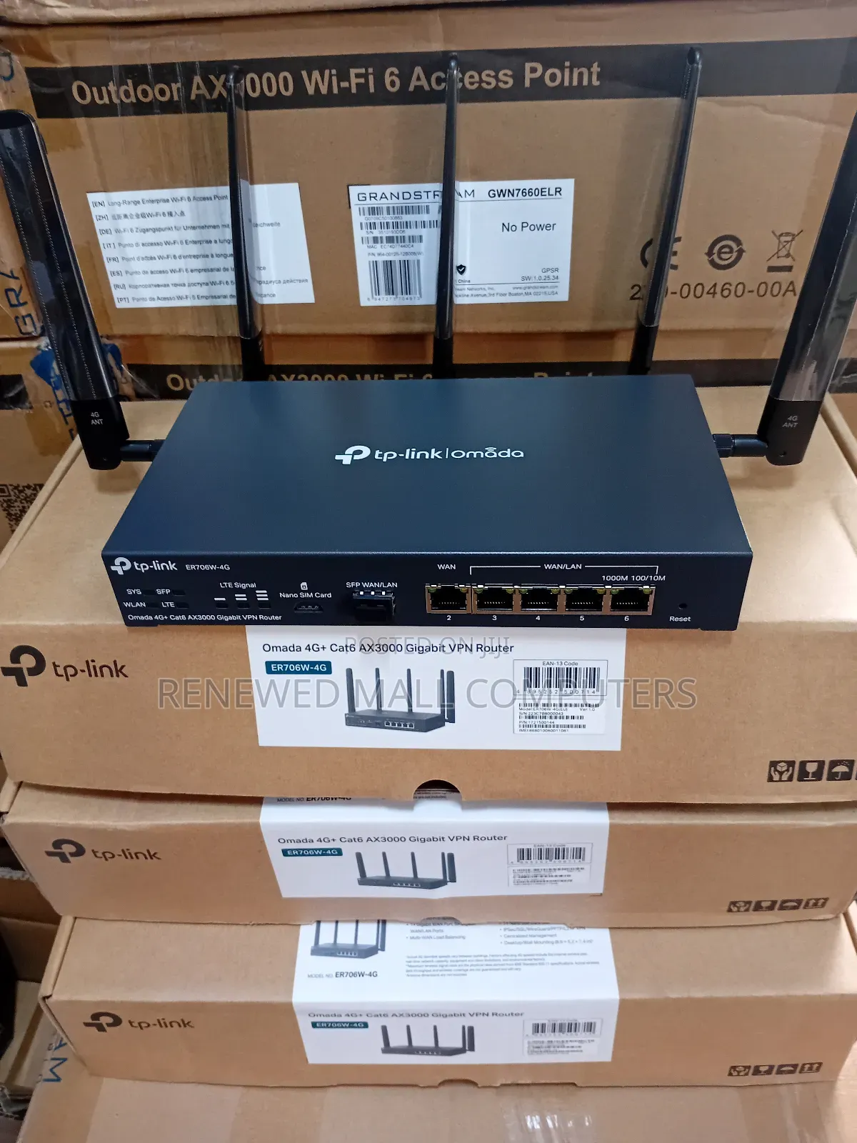 Tp-Link Gigabit VPN Router 4g+ Cat6 Ax3000