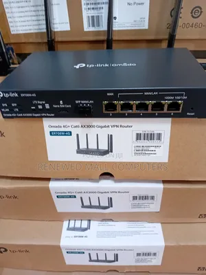 Tp-Link Gigabit VPN Router 4g+ Cat6 Ax3000