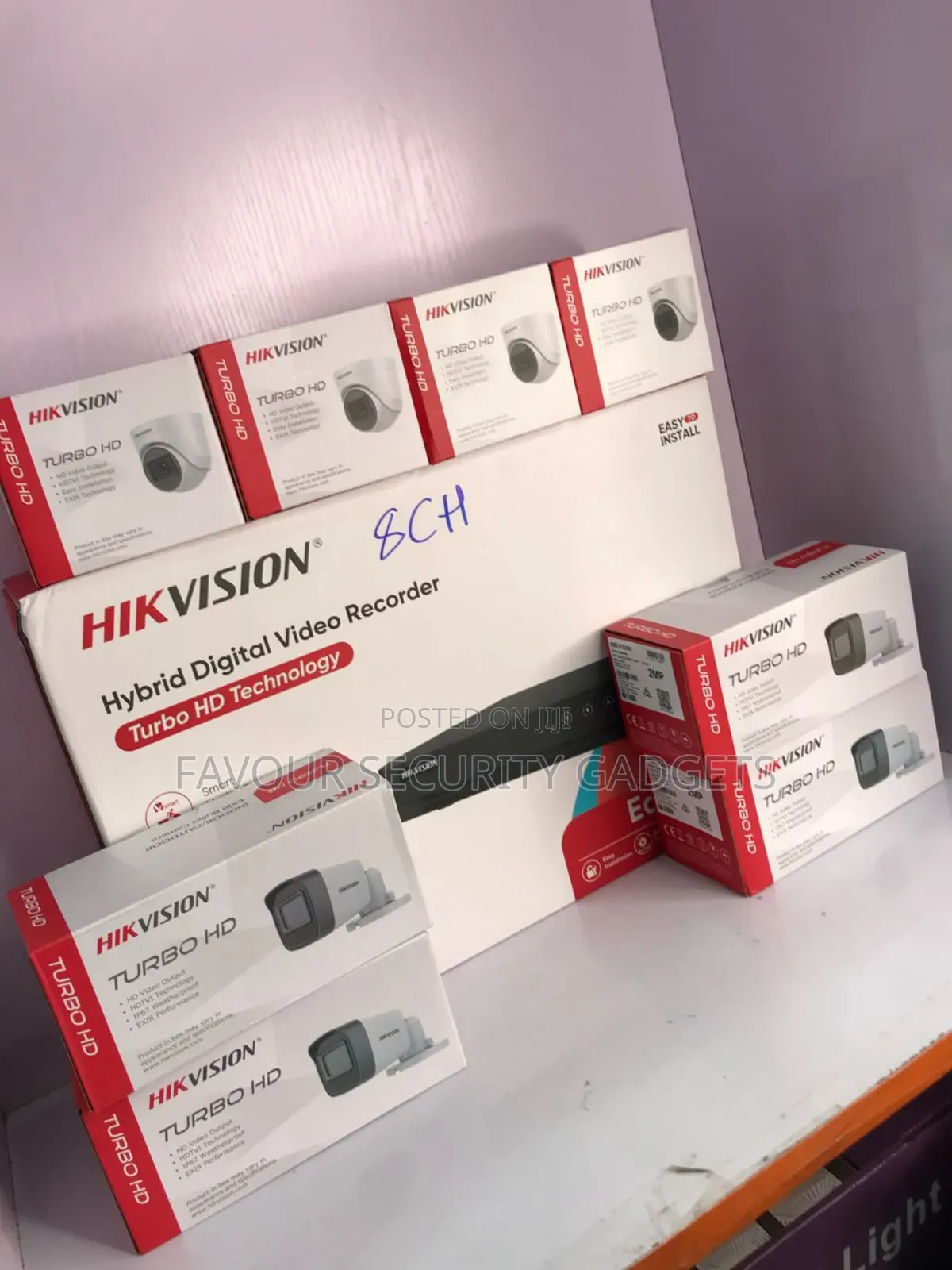 Hikvision 8 Channel Dvr+ 8 Cameras