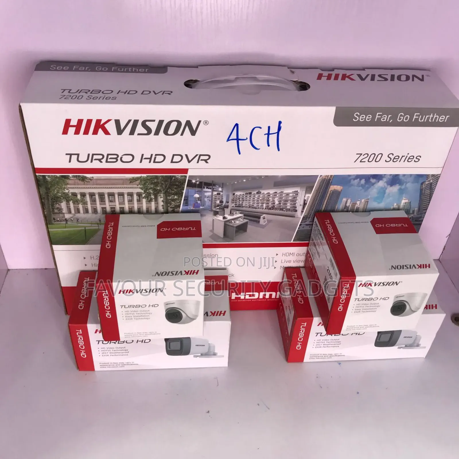 Hikvision 4 Channel Dvr+ 4 Camera