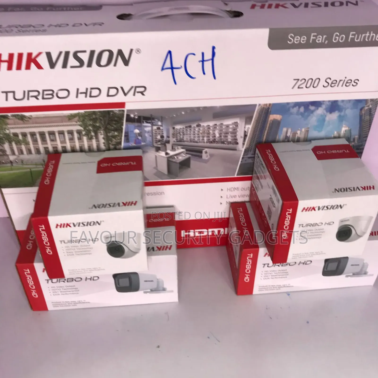 Hikvision 4 Channel Dvr+ 4 Camera