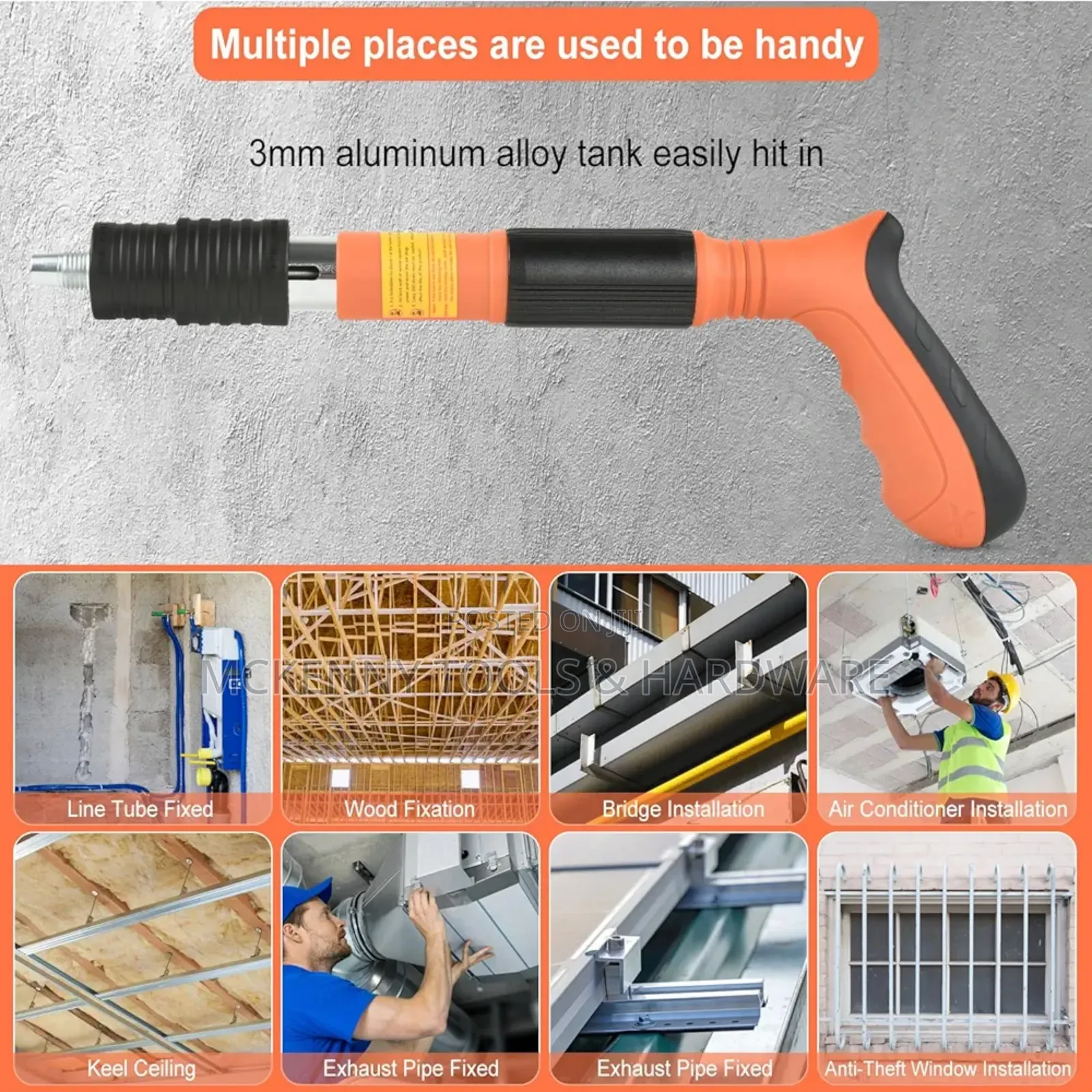 Nail Gun Kit With 110pcs Nails, 5 Speed Adjustable
