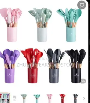 12pcs Silicon Nonstick Spoons