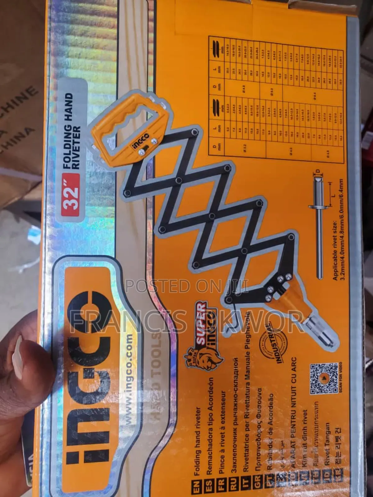 Folding Hand Riveter