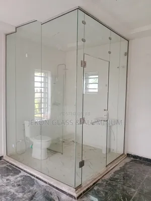 Glass Bathroom Demacation With Cubicle