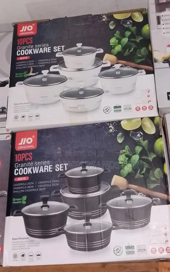 10pcs Granite Non Stick Cooking Pot