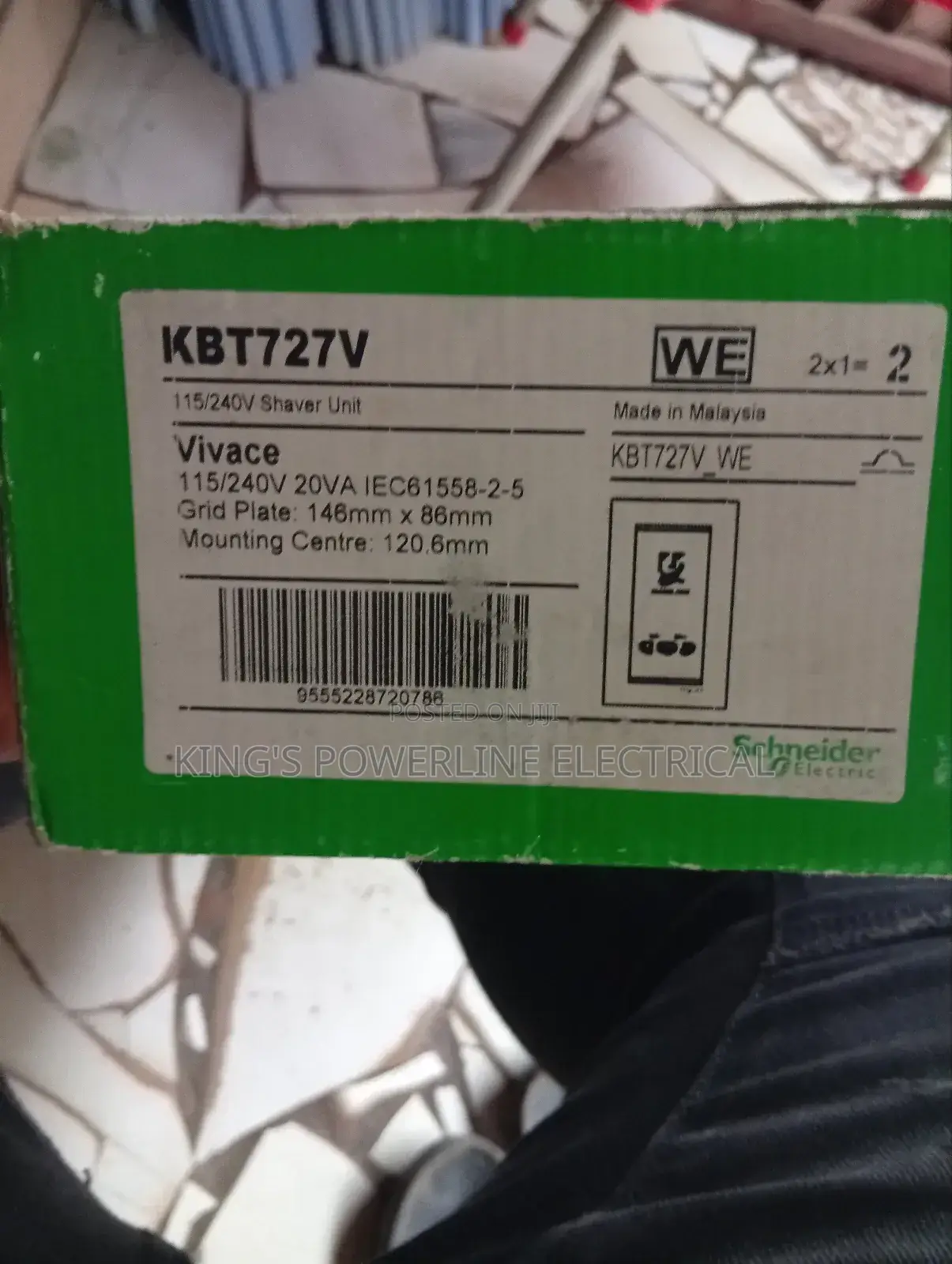 Original Shavers Only Socket Schneider 115-240 Volt