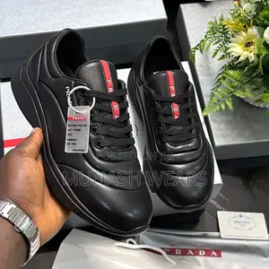 Prada Luxury Sneakers Red Liner Lace Up 40-46