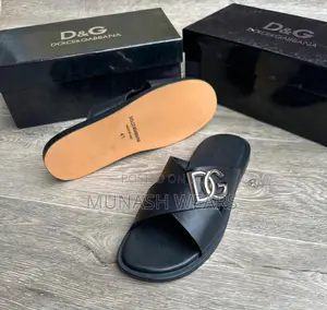 Dolce Gabbana Leather Slipers 40-46 Available in Brown And