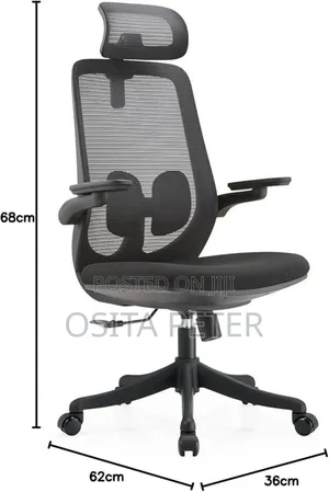 Office Chair New Designed, Black Color the Back Is Net